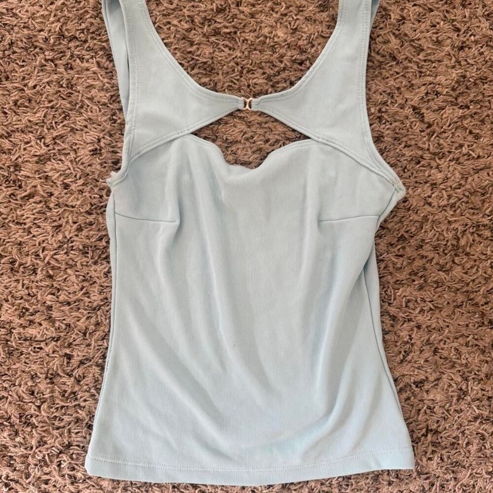 Women's Blue Crop-top